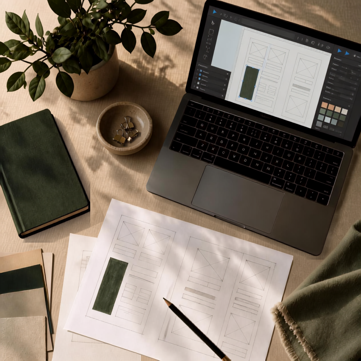 NTK Digitals at work across branding, web and software projects